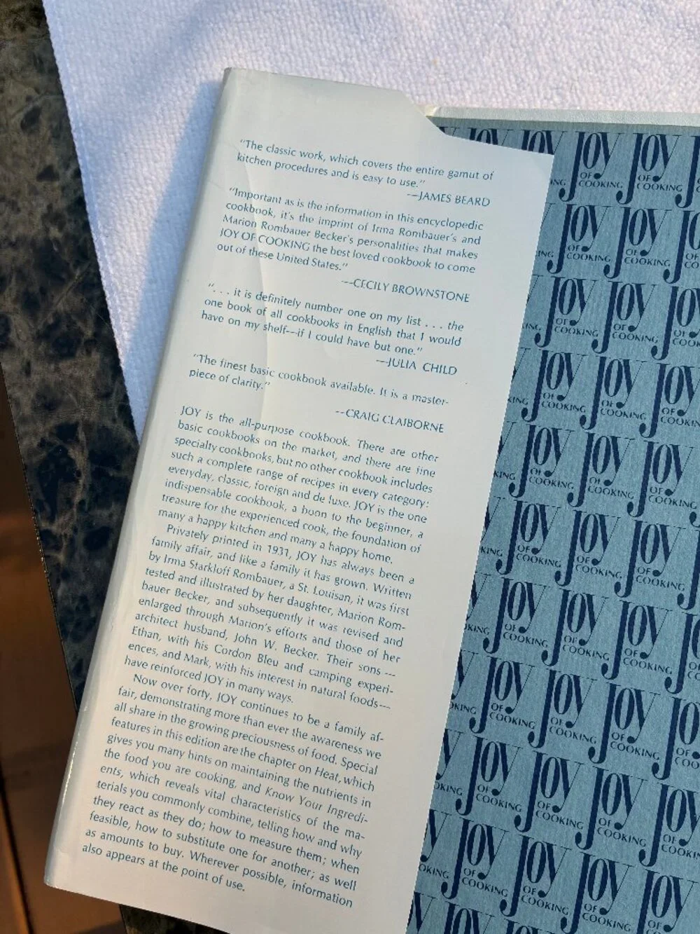 Joy of Cooking  Hardcover Dust Jacket I Rombaur M Becker Cookbook